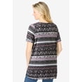 thumbnail image 2 of Woman Within Plus Size Short-Sleeve Pintucked Henley Tunic, 2 of 6