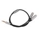 thumbnail image 3 of 3Pcs Headset Splitter Cable 3.5mm Silver Headphone Splitters Mic Cables for Laptop, 3 of 4