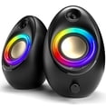 thumbnail image 1 of Bluedee Computer Speakers for Desktop PC, 20W Peak Power Bluetooth 5.4 USB/USB-C Powered PC Speakers with RGB Glow, Plug & Play C, 1 of 6