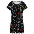 thumbnail image 3 of SCHOOL EDUCATION Women's Dress Short Sleeve Summer Sundress Summer Women Clothes, 3 of 7
