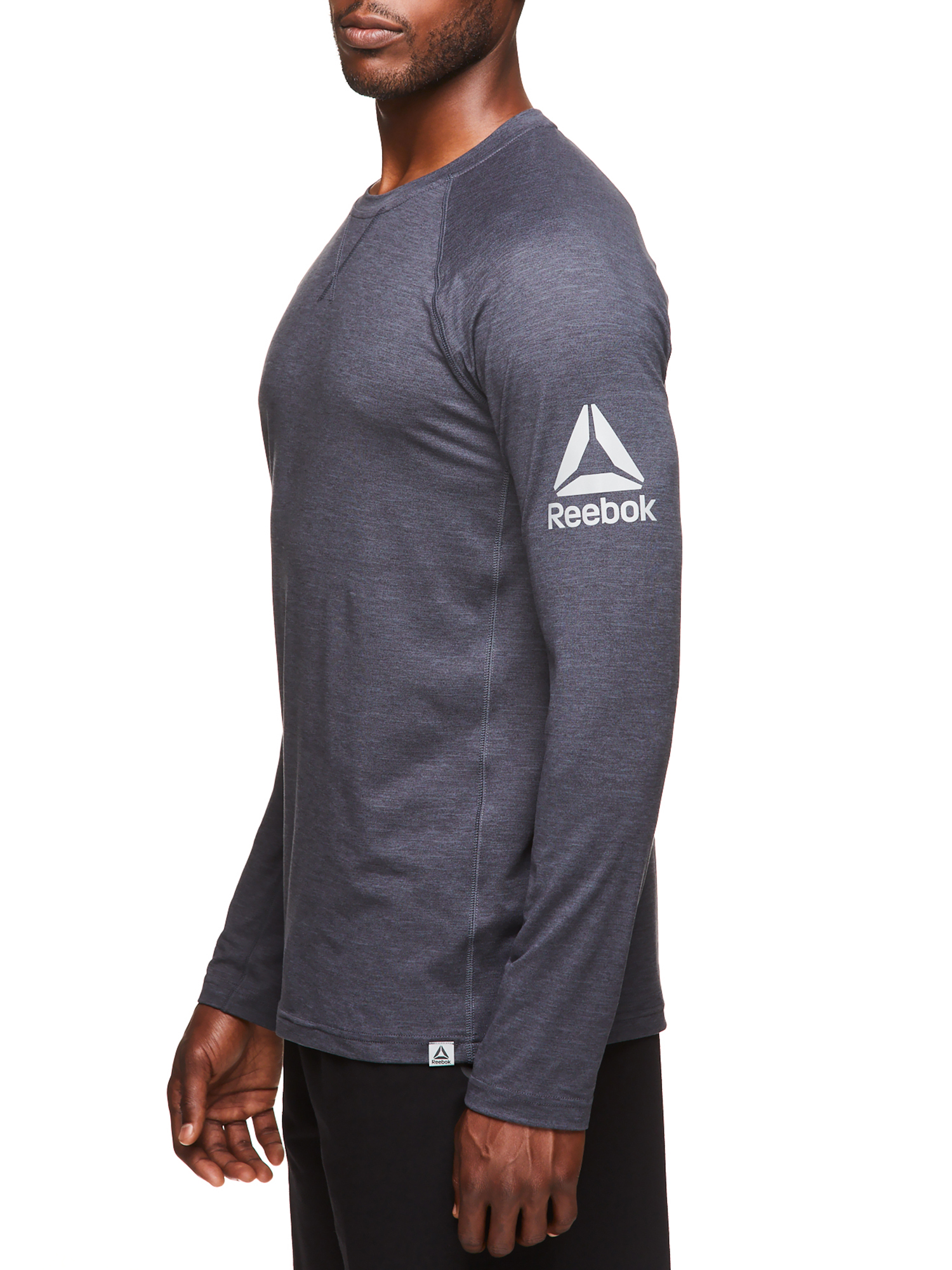 Reebok Men's and Big Men's Active Long Sleeve Warm-Up Training Crew, up to Size 3XL - image 4 of 4