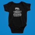 thumbnail image 5 of Old Glory Always Be Yourself Rhino Short Sleeve Graphic Baby One Piece, 5 of 6