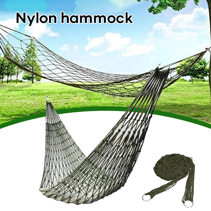 200*80cm Comfortable Rope Hanging Hammock Swing Bed Camping Outdoor Utensil Pop 