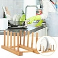thumbnail image 3 of Small Size Cup Holder, Drain Plates Shelf, Bamboo Dish Rack, For Kitchen Kitchen Use Home Use Kitchen Rack, 3 of 8
