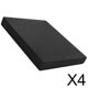 thumbnail image 1 of Juego de 4 Cojines de Yoga Antideslizantes para Práctica en Casa, Tonos Oscuros, 1 of 6