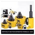 thumbnail image 3 of 10T-50T Hydraulic Jack Multi-Sect Stroke 24-65mm Hydraulic Cylinder Ultra-thin Multi-sect Lifting Jack ,Effortless Lifting, 3 of 7