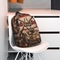 thumbnail image 3 of Easygdp Patriotic Deer Soldier Salute Mochila Ligera de 15 Pulgadas para Estudiantes, Mochila Cómoda para la Escuela y Viajes, Correas Ajustables, 3 of 6