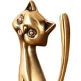 thumbnail image 6 of yotijay Cat Statue Rings Holder Tabletop for Dressing Room New Year Gift Craft Fairs Sit Standing, 6 of 9