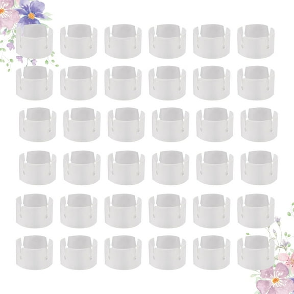 IBASETOY Balloons Arch Support Clips for Wedding Decoration Made of Plastic White 3 4cm
