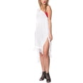 thumbnail image 5 of HAPPY BAY Women's Beachwear Swimsuit Coverups for Women Summer Swim Beach Dress Cover ups for Swimwear Women Loose Flowy Bathing Suit 1X-2X Pearl, Solid, 5 of 6