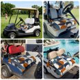 thumbnail image 6 of Golf Cart Seat Covers for 2 Seater,Navy Blue Microfiber Cart Seat Towel Blanket,Middle Century Modern Geometric Abstract Art Absorbent Breathable NonSlip Bench Seats Protector for Golf Course 51"x31", 6 of 9