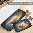 thumbnail image 6 of Coolnut Kitchen Rugs 2 Piece Waterproof Non Slip Kitchen Mat Ice Fire Baseball Kitchen Rug Set for Sink Office Kitchen Cafe, 19.7"x47.2"+19.7"x27.6" Home Decor Gifts, 6 of 7