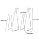thumbnail image 3 of Portarrollos de Papel Higiénico de Metal (Paquete de 2) | Gancho de Acero Blanco para Papel Higiénico | Almacenamiento Colgante Que Ahorra Espacio para El Tanque Del Inodoro o La Puerta Del Armario |, 3 of 6