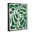 thumbnail image 3 of Abstract Plant Leaf Shapes Botanical & Floral Graphic Art Jet Black Framed Art Print Wall Art, 3 of 6