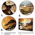 thumbnail image 3 of Designart "Countryside Golden pastures I" Countryside Floater Framed Wall Art Living Room, 3 of 7