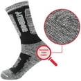 thumbnail image 3 of Men's Moisture Wicking Work Boot Socks 5Pairs/Pack Comfort Cotton Heavy Cushion Crew Sports Athletic Socks, 3 of 7