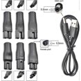 thumbnail image 4 of 7 PCS Power Cord 5V Replacement Charger USB adapter Suitable for Electric Hair Clippers, Beard trimmers, Shavers, Beauty Instruments, Desk Lamps. Edit, 4 of 5
