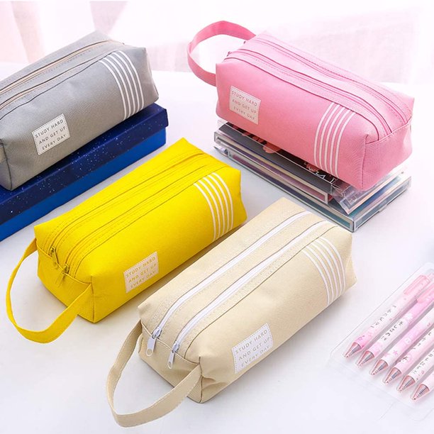 Pen Pencil Case Pouch, Large Capacity Makeup Cosmetic Bag Storage