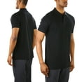 thumbnail image 4 of ToBeInStyle Men's Cotton Slim Fit Classic Polo T-Shirt - Black - XL, 4 of 6