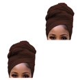 thumbnail image 1 of Turbante hijab Minnieouse interior con nudo para mujer Café 2Conjunto, 1 of 6