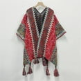 thumbnail image 4 of Yigetop Mexican Poncho Clearance! Hot Pink One Size, 4 of 4