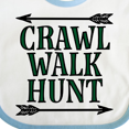thumbnail image 4 of Inktastic Bow Hunting Crawl Walk Hunt Boys or Girls Baby Bib, 4 of 4
