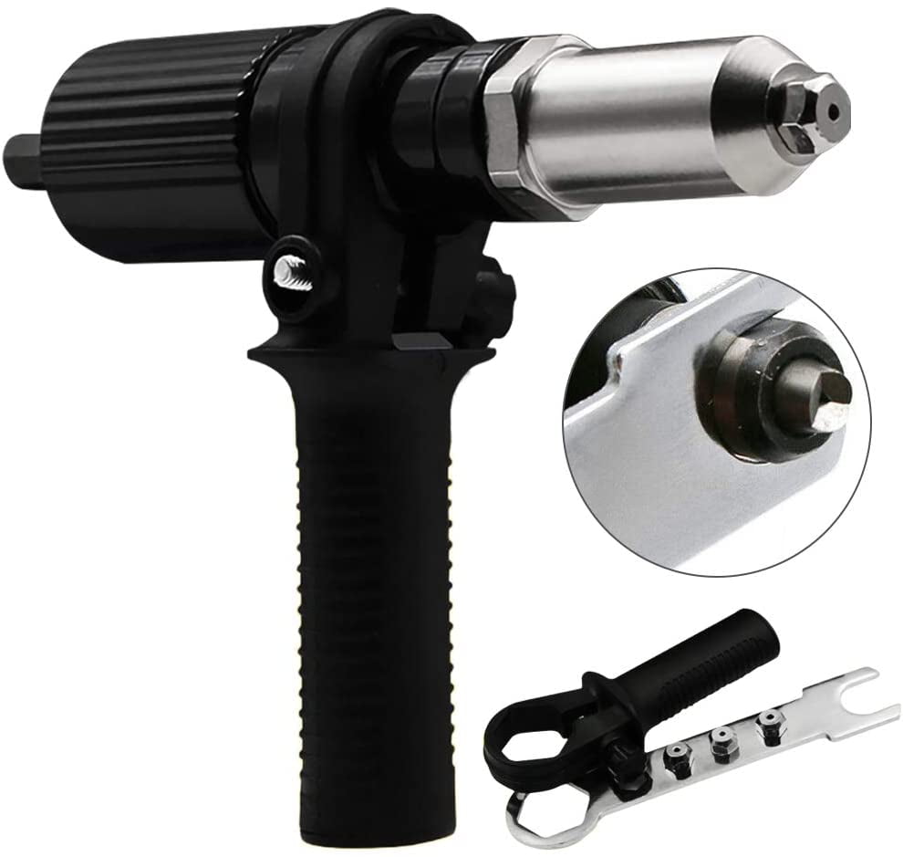 Electric Rivet Nut Gun Cordless Riveting Tool Insert Nut Drill Adapter