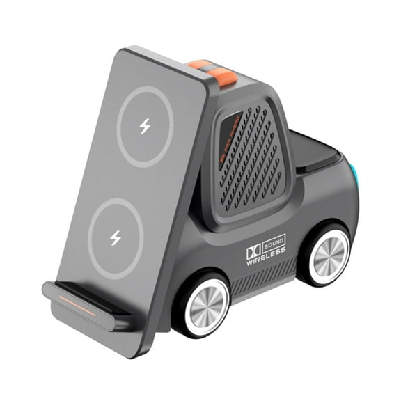 4 in 1 Wireless Charging Station Bluetooth Speaker, Charging Dock for Apple Devices, Charger Stand for iPhone 16 15 14 13 12 11 Pro Max for Apple Watch & AirPods