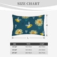 thumbnail image 6 of LNWH Rectangle Pillow Cover, Cartoon Bee Heart Floral Cushion Covers Pillowcase for Couch Bedroom Sofa, 14"x20", 6 of 7