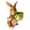 B, variant on HOARBOEG Adorable Rabbit Garden Statue, Outdoor Bunny Figurine for Patio Decor, Cute Resin Animal Sculpture for Plant Pot, Bonsai & Yard Landscape Decoration