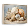 thumbnail image 2 of Designart "Seashells Contemporary composition" Animals Floater Framed Wall Art Print, 2 of 7