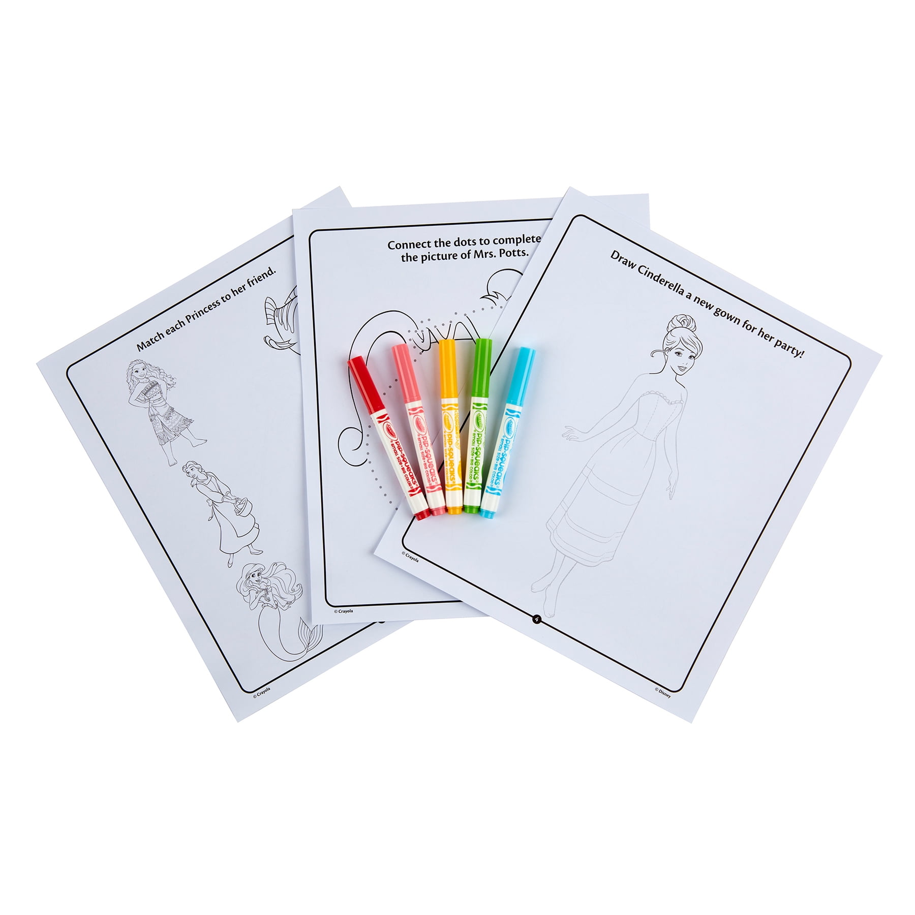 Crayola Color & Sticker Activity Set, Princess, 3 Sets