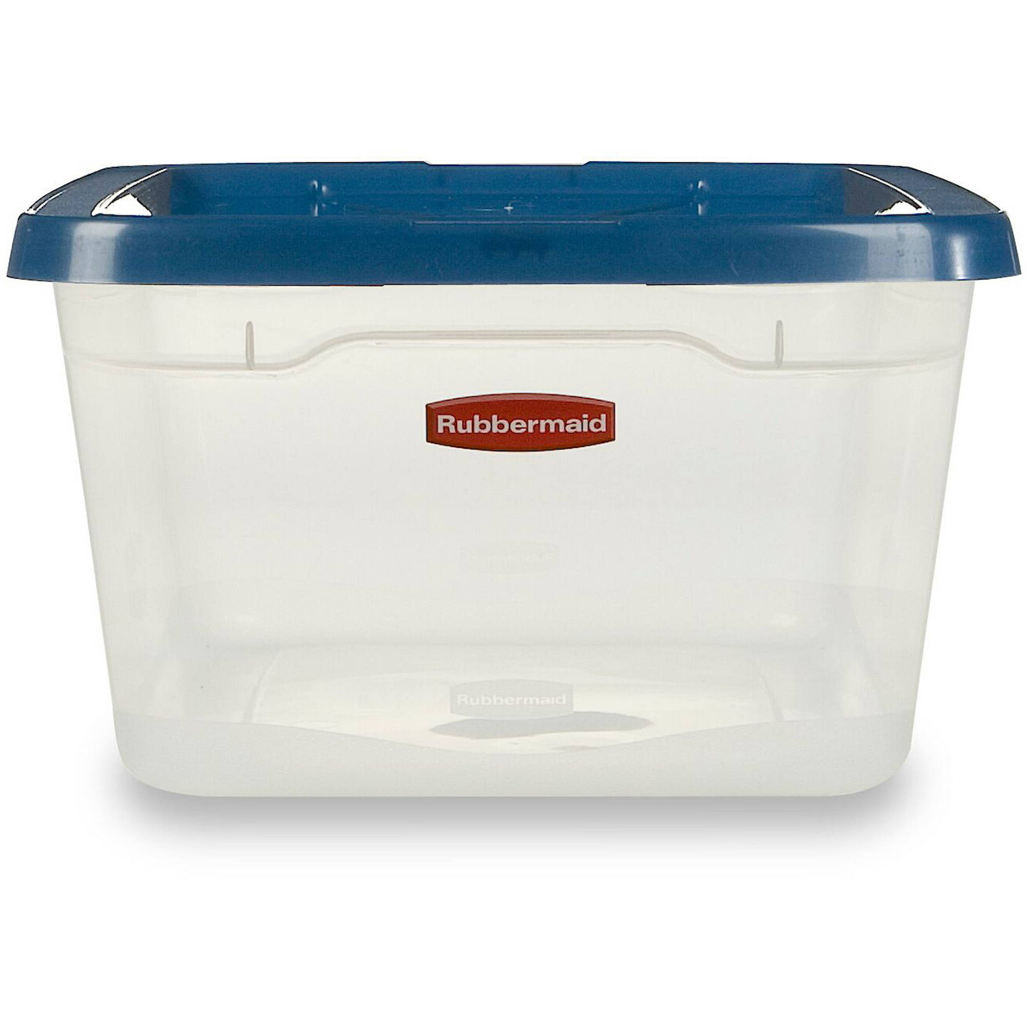 Rubbermaid Clever Store Clears Storage Container, 6.5 qt, 10-Pack, Clear with Blue Lid - image 2 of 2