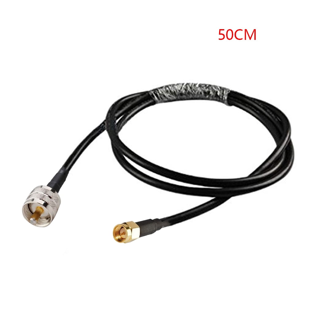 1 Foot RG400 Silver Plated PL259 UHF Male to PL259 UHF Male RF Coaxial Cable