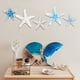 thumbnail image 4 of Juego de 5 estrellas de mar para decoración de pared, diseño costero náutico, decoración del hogar, artesanías de madera hechas a mano, adornos para cabañas oceánicas, decoración del hogar., 4 of 9