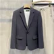 thumbnail image 3 of Trajes y blazers de hombre de un solo pecho finos, abrigos, chaquetas de corte entallado para hombre, blancos, casuales, de diseñador de lujo, de moda, nuevos y sencillos, 3 of 5