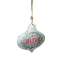 thumbnail image 2 of Midwest 14" Silver and Red 'Believe' Onion Wall Hanging Christmas Ornament, 2 of 2