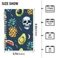 thumbnail image 3 of Fruit Skeleton Ring Binder Notebook Journey Note Diary College Ruled Spiral Notebook Study Loose Leaf Paper A5 60 Pages, 3 of 8