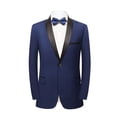 thumbnail image 2 of Beauty Emily Mens 3-Piece Suit Notched Lapel One Button Slim Fit Formal Jacket Vest Pants Set, 2 of 6