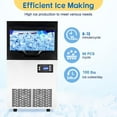 thumbnail image 3 of Commercial Ice Maker Machine,24H Stainless Steel Under Counter Ice Machine,Freestanding Ice Maker with LED Display,Self Cleaning Ice Machine for Restaurant/Bar/Cafe/Office, 3 of 6