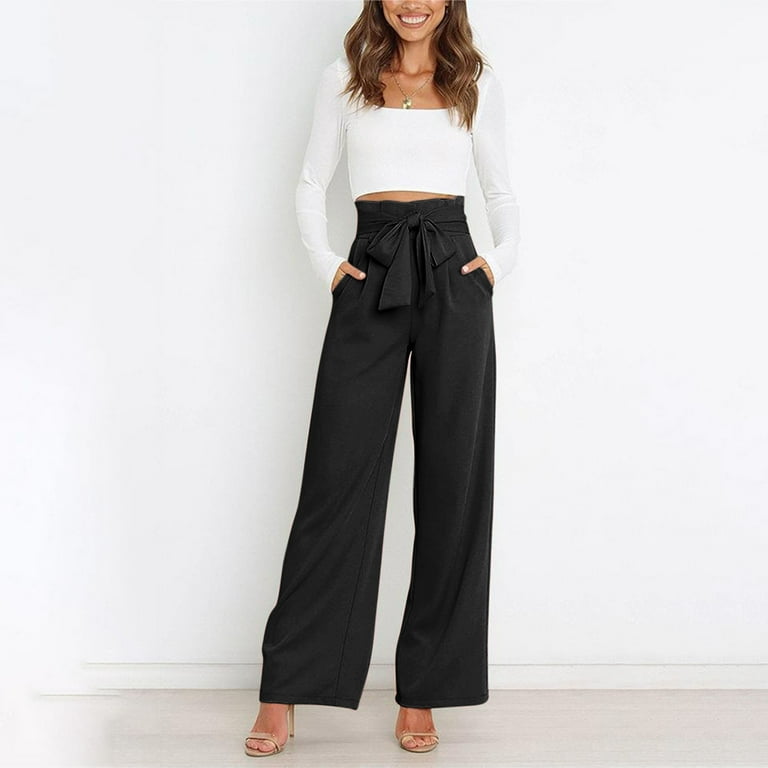 パンツ andmary Highwaist ribbon pants black s ANDMARY】Highwaist ribbon pants