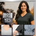 thumbnail image 4 of Lati Fashion 5 Pack Dry Fit Shirts for Women Workout Tops Short Sleeve V Neck Womens T Shirts for Yoga Running Pilates S-3X, 4 of 6