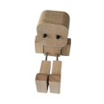 thumbnail image 1 of Figura de hombre de madera con pies temblorosos, accesorios para automóviles, ligera, multiusos, divertida. Figurilla, 1 of 9