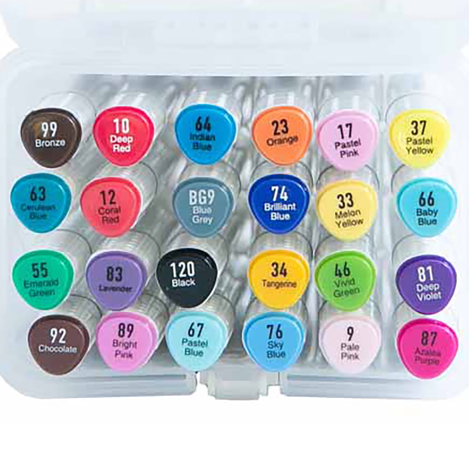 Brea Reese: Alcohol Markers - 24pc Color Set - Broad & Fine Point Dual-Tip Design, Highly Pigmented, Permanent & Durable Ink, Adult Art Supplies