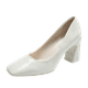 thumbnail image 1 of 2022, tacones altos para mujer, zapatos de tacón cuadrado Retro Mary Jane, zapatos individuales de estilo universitario, zapatos de punta cuadrada, tacones altos para estudiantes de 34 a 39 yardas 39 Gao Jinjia LED, 1 of 2