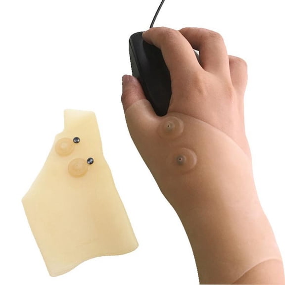 Summark Single magnetic wrist rubber aponeurosis support silicone thumb gloves, suitable for carpal tunnel, hand tendinitis, typing, arthritis, regardless of left and right hands