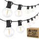 thumbnail image 1 of Paquete de 2 Cadenas de Luces LED G40 para Exteriores de 100 Pies, Regulables, Impermeables, Inastillables, con 52 Bombillas, Luces Colgantes Comerciales Conectables para Navidad, Patio, Casa, Patio T, 1 of 3