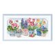 thumbnail image 2 of Hilo Algodón Egipcio Bordado Parcial Punto Cruz Con Flores 14CT 47x28cm, 2 of 9