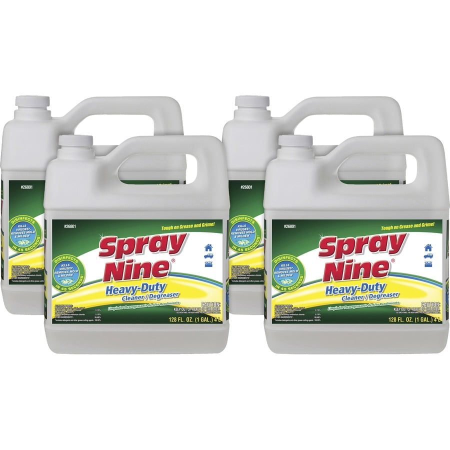 Spray Nine Heavyduty Cleaner/Degreaser Liquid 128 fl oz (4 quart) 4 / Carton Clear