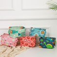 thumbnail image 4 of Foldable Canvas Cartoon Storage Box, Canvas Storage Basket Bins, Clothes Storage Box, Storage Box Kids, 4 PCS/SET with Cute Print Snack Container with Handles Household, 4 of 8